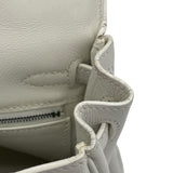 エルメス HERMES ケリー25　内縫い □K刻 ホワイト スイフト レディース ショルダーバッグ