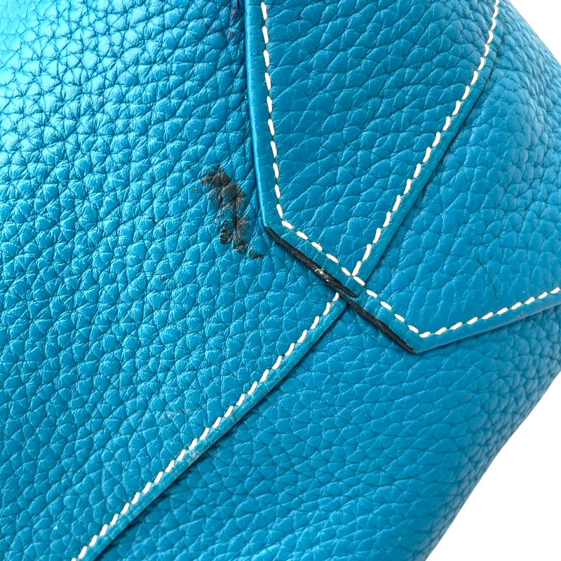 エルメス HERMES ドゥブルセンス45 R刻 ブルーイズミール・ブルーサフィール トリヨン レディース トートバッグ