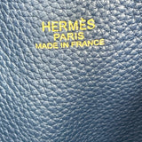 エルメス HERMES ドゥブルセンス45 R刻 ブルーイズミール・ブルーサフィール トリヨン レディース トートバッグ