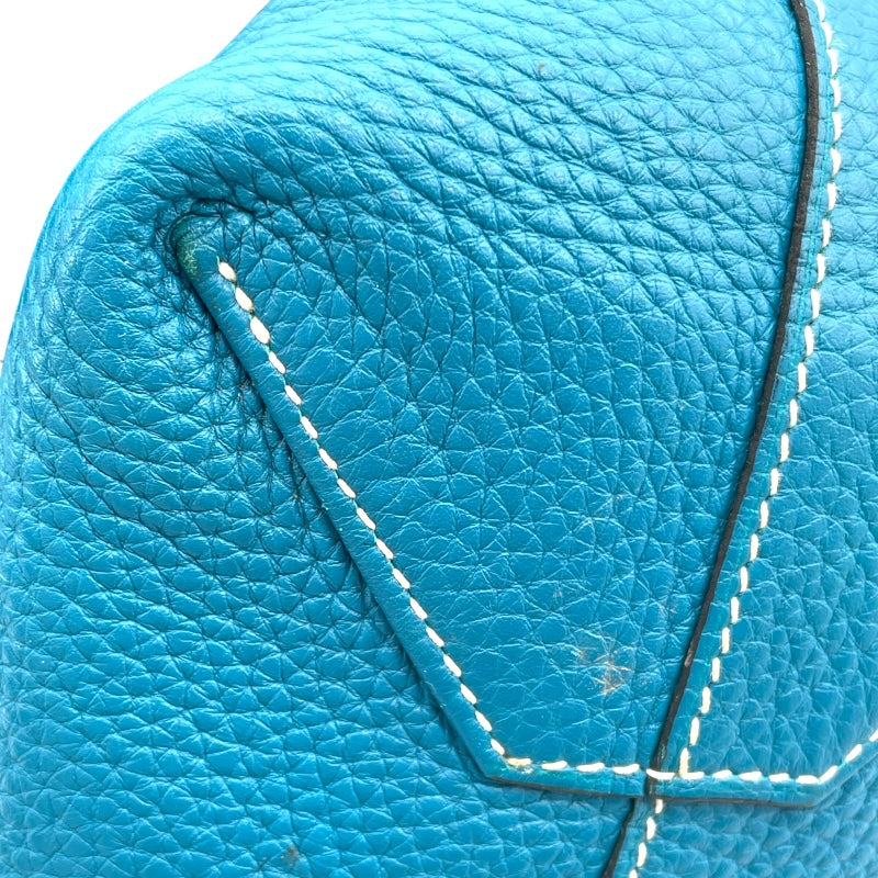 エルメス HERMES ドゥブルセンス45 R刻 ブルーイズミール・ブルーサフィール トリヨン レディース トートバッグ