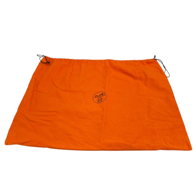 エルメス HERMES ガーデンファイルMM □H刻 マロン シルバー金具 トワル/レザー ユニセックス ハンドバッグ