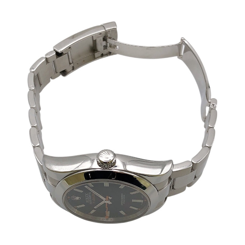 ロレックス ROLEX ミルガウス 18238A ブラック SS メンズ 腕時計