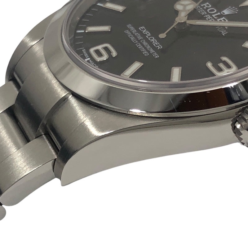 ロレックス ROLEX エクスプローラー1 ランダムシリアル 214270 ブラック SS メンズ 腕時計