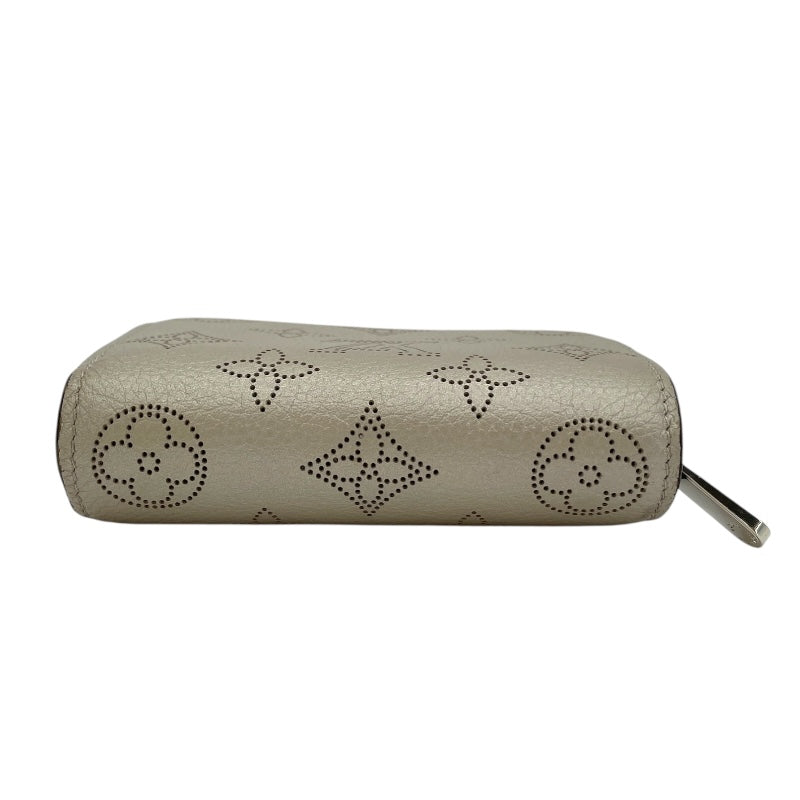 ルイ・ヴィトン LOUIS VUITTON ポルトフォイユ・クレア M80903 シルバー  マヒナ・レザー レディース 二つ折り財布