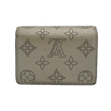 ルイ・ヴィトン LOUIS VUITTON ポルトフォイユ・クレア M80903 シルバー  マヒナ・レザー レディース 二つ折り財布