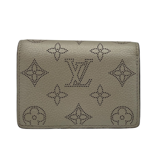 ルイ・ヴィトン LOUIS VUITTON ポルトフォイユ・クレア M80903 シルバー  マヒナ・レザー レディース 二つ折り財布