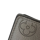 ルイ・ヴィトン LOUIS VUITTON ポルトフォイユ・クレア M80903 シルバー  マヒナ・レザー レディース 二つ折り財布