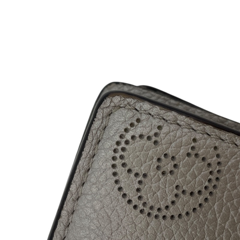ルイ・ヴィトン LOUIS VUITTON ポルトフォイユ・クレア M80903 シルバー  マヒナ・レザー レディース 二つ折り財布
