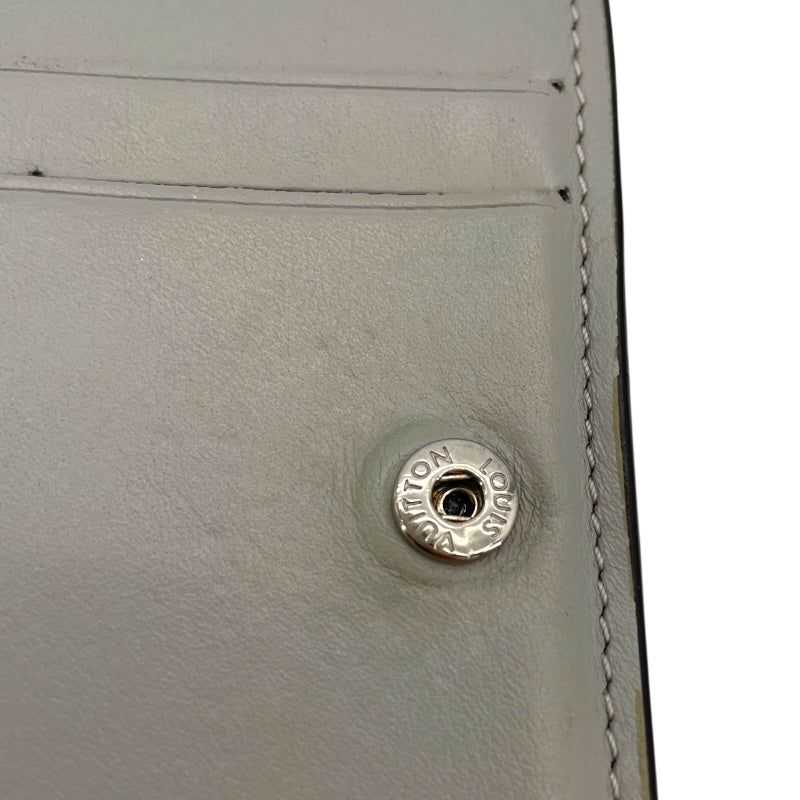ルイ・ヴィトン LOUIS VUITTON ポルトフォイユ・クレア M80903 シルバー  マヒナ・レザー レディース 二つ折り財布