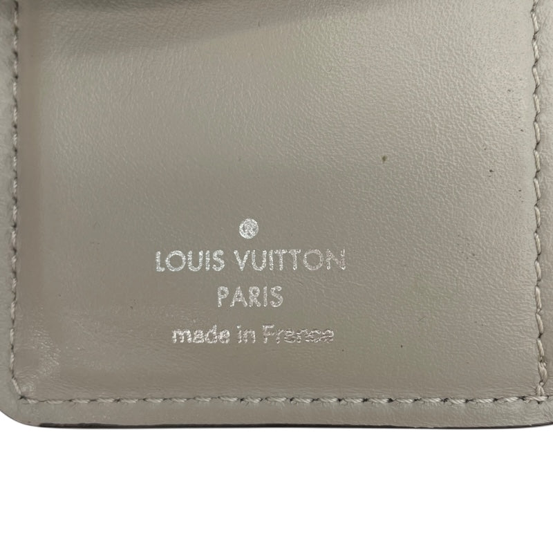 ルイ・ヴィトン LOUIS VUITTON ポルトフォイユ・クレア M80903 シルバー  マヒナ・レザー レディース 二つ折り財布