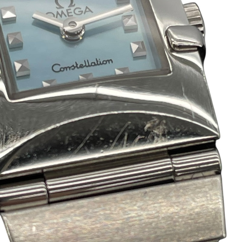 オメガ OMEGA コンステレーション カレ クアドラ ブルーシェル 1531.74 ブルーシェル SS クオーツ レディース 腕時計