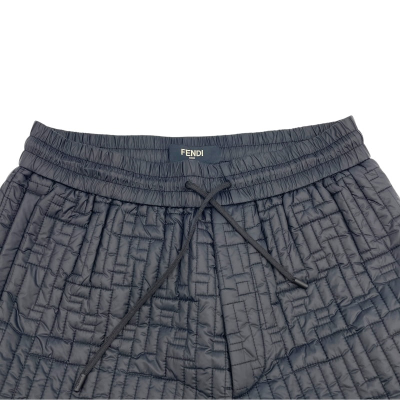 フェンディ FENDI FFナイロンキルティングパンツ FB0753 ブラック ナイロン メンズ パンツ