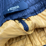 フェンディ FENDI FFナイロンキルティングパンツ FB0753 ブラック ナイロン メンズ パンツ