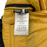 フェンディ FENDI FFナイロンキルティングパンツ FB0753 ブラック ナイロン メンズ パンツ