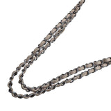 シャネル CHANEL マトラッセ25 ベージュ　シルバー金具 キャビアスキン レディース ショルダーバッグ