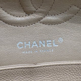 シャネル CHANEL マトラッセ25 ベージュ　シルバー金具 キャビアスキン レディース ショルダーバッグ