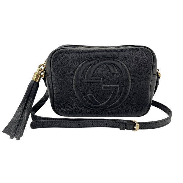 グッチ GUCCI ソーホースモールディスコバッグ 308364 ブラック レザー レディース ショルダーバッグ