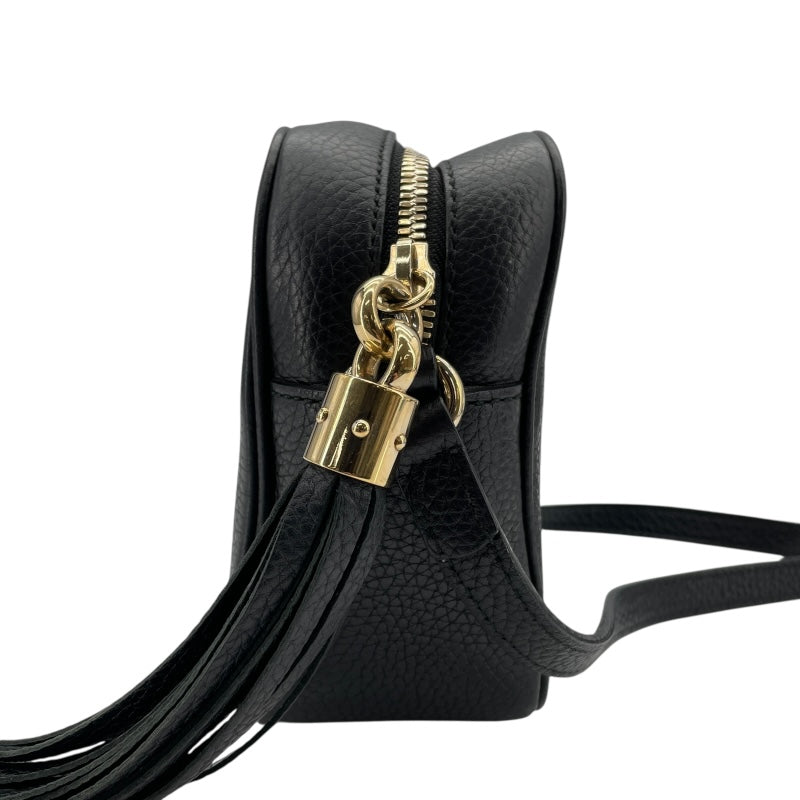 グッチ GUCCI ソーホースモールディスコバッグ 308364 ブラック レザー レディース ショルダーバッグ