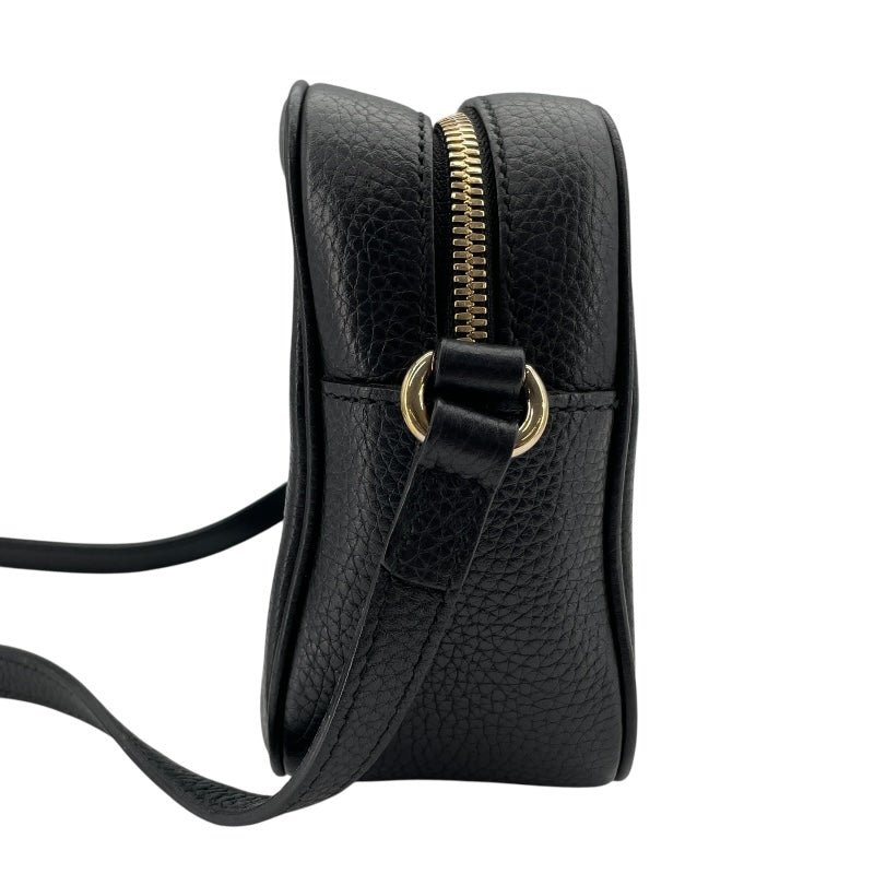 グッチ GUCCI ソーホースモールディスコバッグ 308364 ブラック レザー レディース ショルダーバッグ