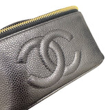 シャネル CHANEL バニティ A01997 ブラック キャビアスキン レディース