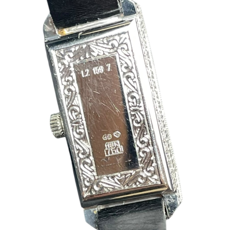 ロンジン LONGINES レディースウォッチ L2.159.7 シルバー K18WG/革ベルト（社外品） 手巻き レディース 腕時計
