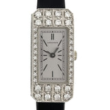 ロンジン LONGINES レディースウォッチ L2.159.7 シルバー K18WG/革ベルト（社外品） 手巻き レディース 腕時計