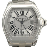 カルティエ Cartier ロードスター GMT XL W62032X6 シルバー SS 自動巻き メンズ 腕時計