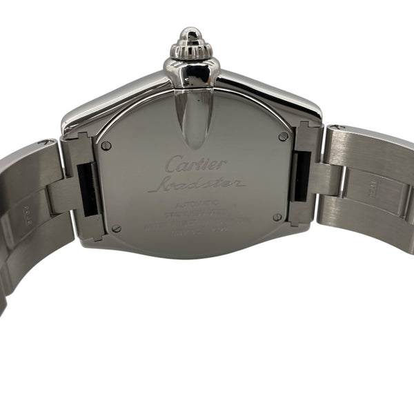 カルティエ Cartier ロードスター GMT XL W62032X6 シルバー SS 自動巻き メンズ 腕時計