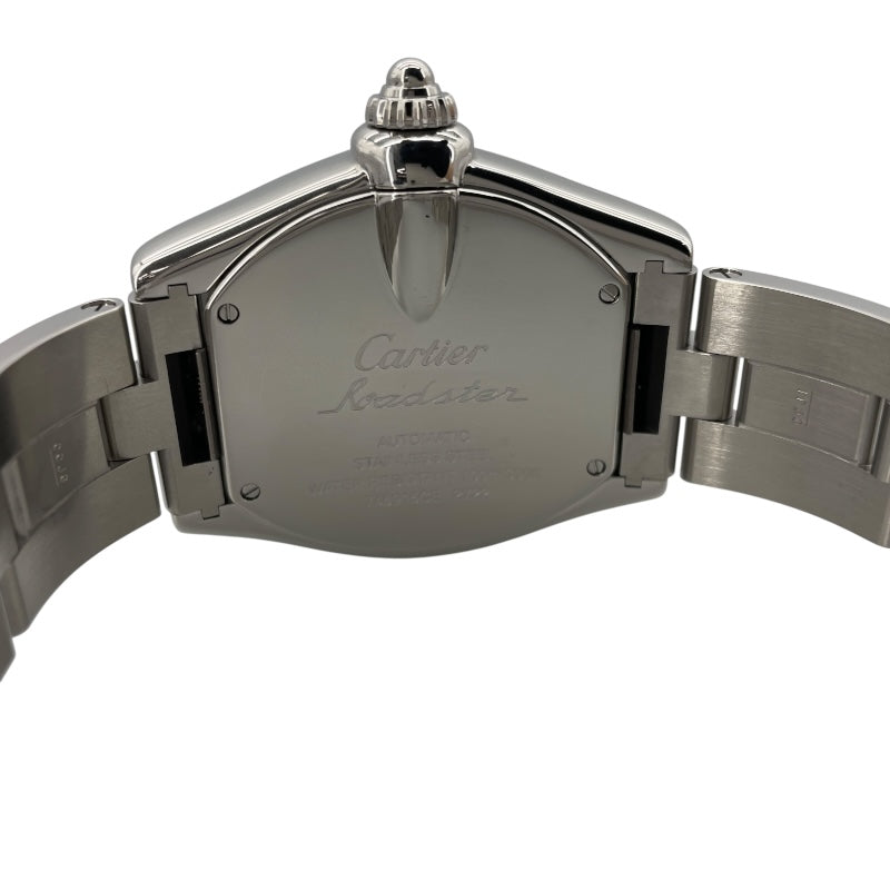 カルティエ Cartier ロードスター GMT XL W62032X6 シルバー SS 自動巻き メンズ 腕時計