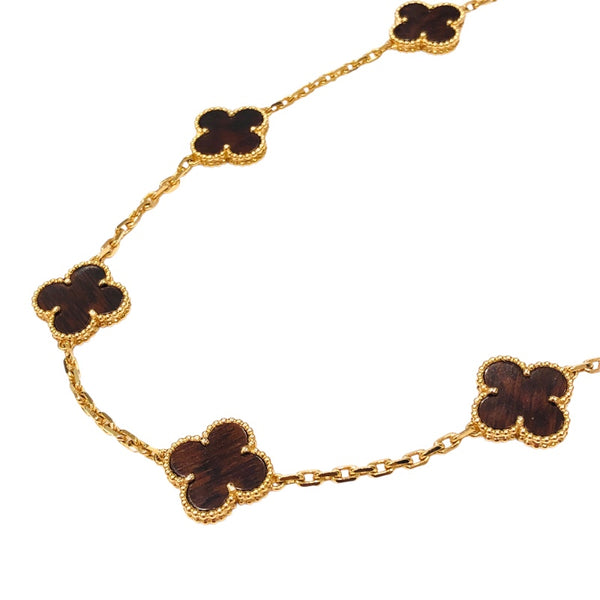 ヴァンクリーフ＆アーペル Van Cleef & Arpels ヴィンテージアルハンブラ 10モチーフ ネックレス ピンクゴールド 750 ジュエリー