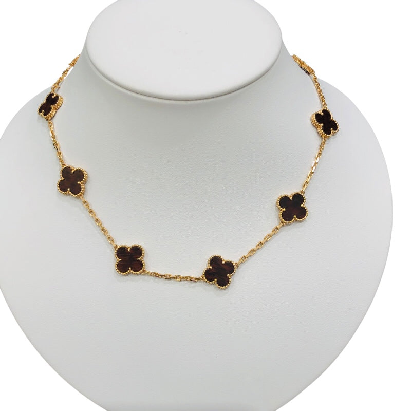 ヴァンクリーフ＆アーペル Van Cleef & Arpels ヴィンテージアルハンブラ 10モチーフ ネックレス ピンクゴールド 750 ジュエリー