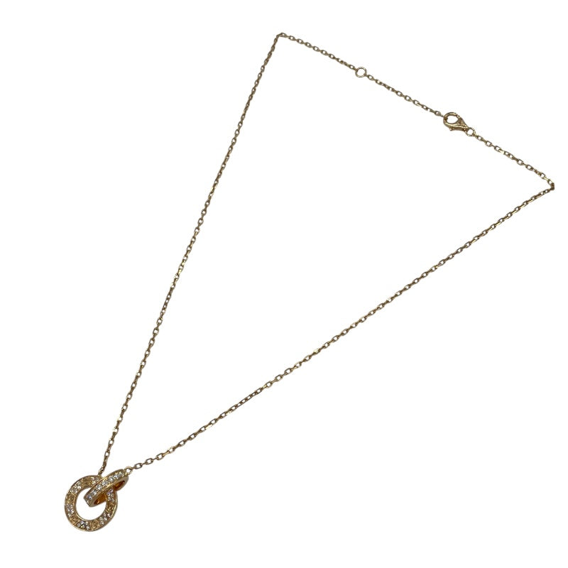 カルティエ Cartier ラブサークルネックレスフルダイヤ ピンクゴールド Au750 ダイヤモンド（48個） ジュエリー