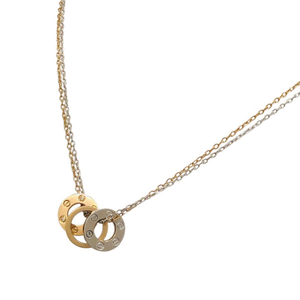 カルティエ Cartier ラブスリーフープネックレス ホワイトゴールド