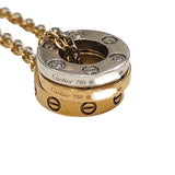 カルティエ Cartier ラブスリーフープネックレス ホワイトゴールド/ピンクゴールド Au750 ジュエリー