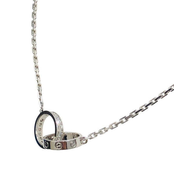 カルティエ Cartier ベビーラブダイヤネックレス ホワイトゴールド 750 ジュエリー