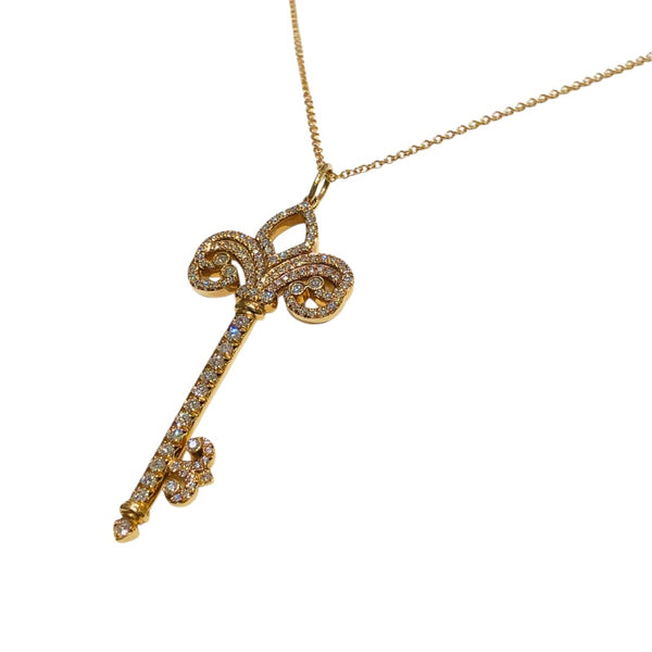 ティファニー TIFFANY＆CO フルールドリスダイヤキーネックレス ピンクゴールド 750 ジュエリー