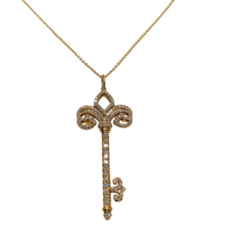 ティファニー TIFFANY＆CO フルールドリスダイヤキーネックレス ピンクゴールド 750 ジュエリー