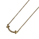 ティファニー TIFFANY＆CO Tスマイル ダイヤネックレス ミニ イエローゴールド Au750 ジュエリー