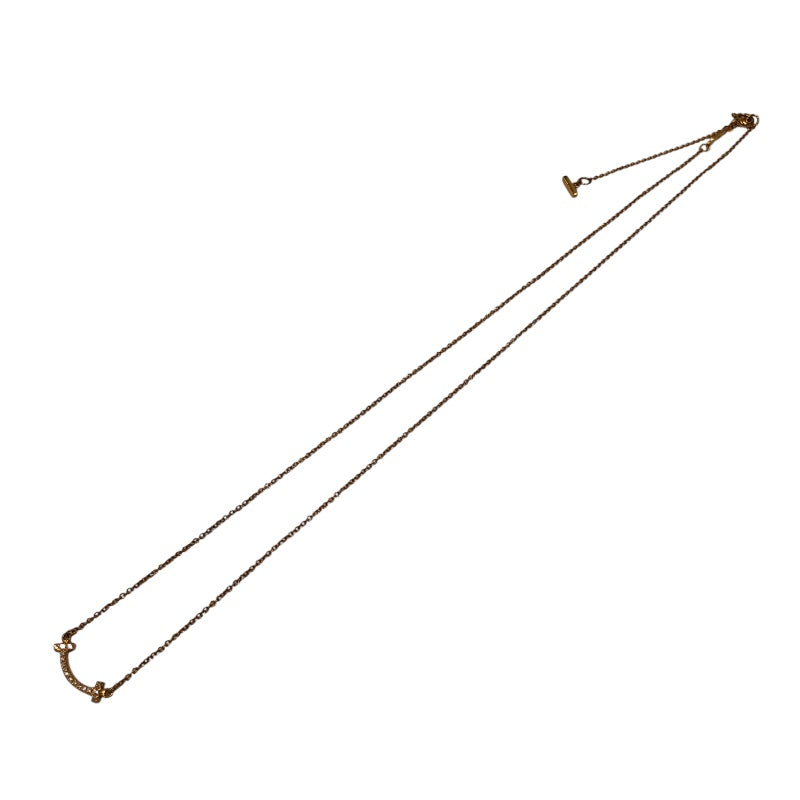 ティファニー TIFFANY＆CO Tスマイル ダイヤネックレス ミニ イエローゴールド Au750 ジュエリー