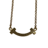 ティファニー TIFFANY＆CO Tスマイル ダイヤネックレス ミニ イエローゴールド Au750 ジュエリー