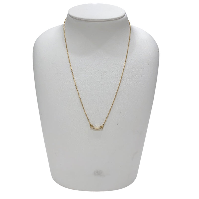 ティファニー TIFFANY＆CO Tスマイル ダイヤネックレス ミニ イエローゴールド Au750 ジュエリー