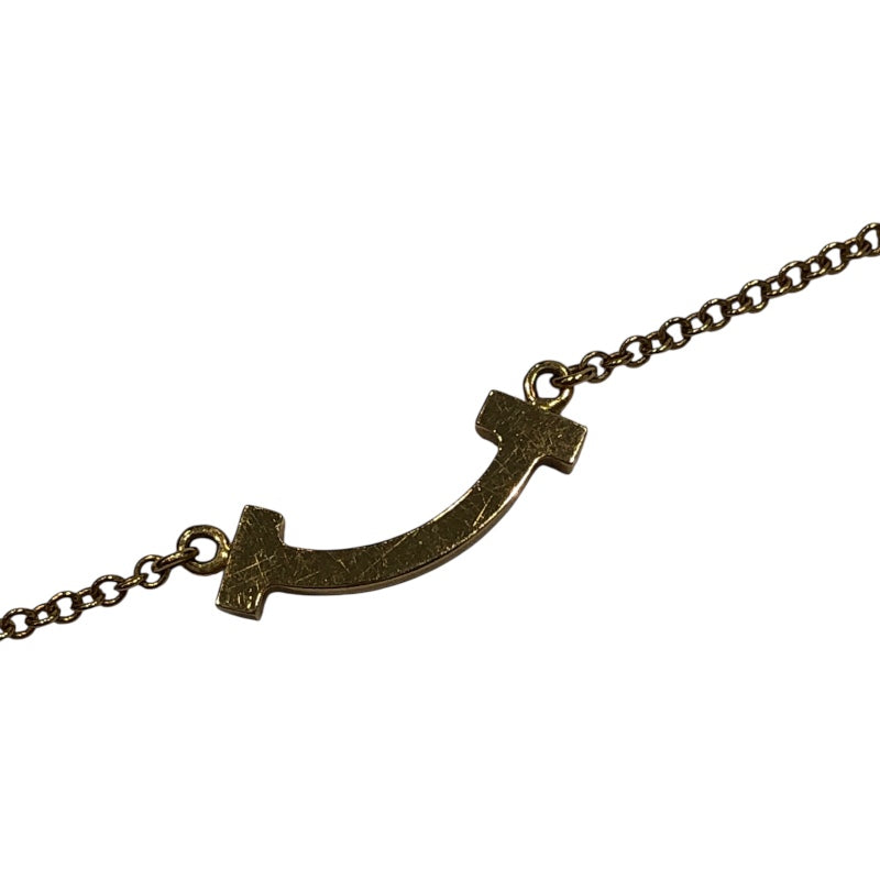 ティファニー TIFFANY＆CO Tスマイル ダイヤネックレス ミニ イエローゴールド Au750 ジュエリー