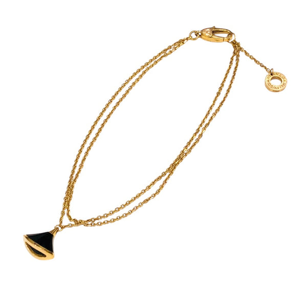 ブルガリ BVLGARI ビーゼロワンエレメントブレスレット オニキス ピンクゴールド Au750 ジュエリー
