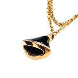 ブルガリ BVLGARI ビーゼロワンエレメントブレスレット オニキス ピンクゴールド Au750 ジュエリー