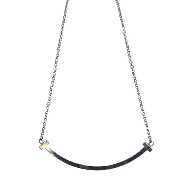 ティファニー TIFFANY＆CO Tスマイルネックレススモール シルバー 750WG ジュエリー
