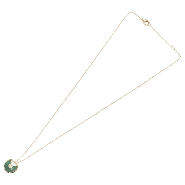 カルティエ Cartier アミュレットドゥカルティエネックレス ゴールド×グリーン 750PG マラカイト ジュエリー