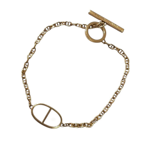エルメス HERMES シェーヌダンクルヴェルソブレスST ゴールド 750PG ジュエリー