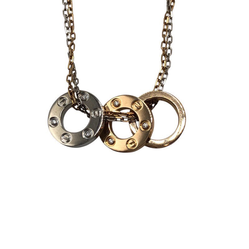 カルティエ Cartier ラブスリーフープネックレス 750PG ジュエリー