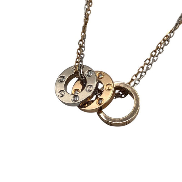 カルティエ Cartier ラブスリーフープネックレス 750PG ジュエリー