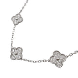 ヴァンクリーフ＆アーペル Van Cleef & Arpels ヴィンテージ アルハンブラ ネックレス、10モチーフ 750WG ジュエリー